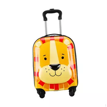 18-дюймовый детский чемодан на колесиках, праздничный подарок, компактный, с 4 колесами, с рисунком, жесткий