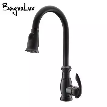 18-дюймовый смеситель для кухни с выдвижной лейкой, двухфункциональной распылительной головкой и 20-дюймовым выдвижным шлангом, в комплект входит пожизненный выдвижной смеситель