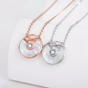 18-каратное розовое золото 925 пробы с белым бриллиантом Fritillaria, модное элегантное ретро-блестящее свадебное украшение для благородной вечеринки розового золота