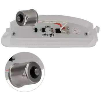 18 LED 12V Car License Plate Lights OEM 7700410754 No Error Super Bright Number Plate Lamp for Renault Clio MK2 Twingo белый