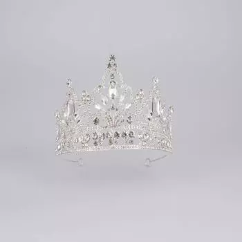 18-летняя принцесса, корона со стразами, тиара, изысканная корона, свадебные аксессуары для волос, свадебное платье, повязка на голову, аксессуары серебряный