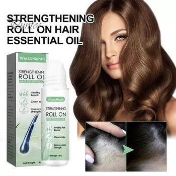 18 мл плотный валик для волос, шарик для роста волос, сыворотка для обновления волос, роликовый уход за волосами, массаж головы, влага, пышные волосы, продукт для ухода за волосами унисекс для взрослых мятный зеленый