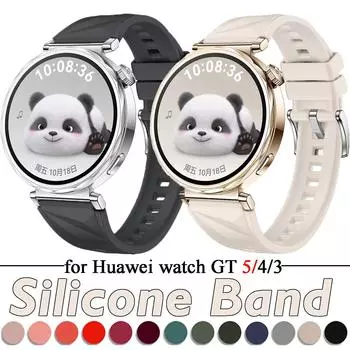 18 мм 22 мм силиконовый ремешок для Huawei Watch GT 5 41 мм 46 мм спортивный браслет-ремешок для часов HUAWEI Watch 4 GT 5 Pro 4 3 Pro 46 мм 18mm watch strap розовый