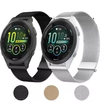 18 мм металлический ремешок для часов Garmin Forerunner 265S магнитная застежка браслет для активного отдыха Garmin Forerunner 255S/Venu 2s ремешок для часов 18mm Universal чёрный