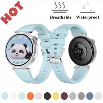 18 мм ремешок для Huawei Watch GT5 41 мм мужской женский спортивный силиконовый классический сменный ремешок с пряжкой для Huawei GT5 41 мм GT5 Pro 42 мм GT5 41mm