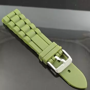 18-ММ СИЛИКОНОВЫЙ РЕМЕШОК С ДВУМЯ ПРУЖИННЫМИ ПЛАНКАМИ БЕСПЛАТНАЯ ДОСТАВКА 005-1 Ремешок-005