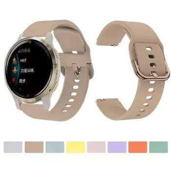 18 мм силиконовый ремешок для Garmin Venu 2S Band Breathe Outdoor цветной браслет для Garmin Foreunner 255S 265S Venu 2S 3S ремешок для часов For Garmin Venu 3S