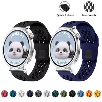 18 мм универсальный силиконовый ремешок для Huawei Watch GT5 41 мм ремешок с обратной пряжкой для Huawei GT4/GT5/GT5 Pro 42 мм 41 мм GT5 41mm жёлтый