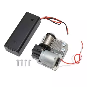 18-нотный музыкальный механизм, работающий от батареек, механизм для снятия стресса, самодельная заводная музыкальная шкатулка