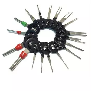 18 Pcs Universal Aluminum Car SUV Wire Terminal Removal Pin Extractor Puller Kit