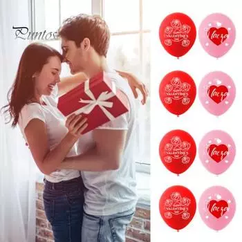 18 шт. 12 дюймов полезный надувной ярко-красный цвет праздничный шар «Я тебя люблю» печать свадебный воздушный шар для помолвки декор сцена макет реквизит красный