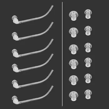 18 шт. Беруши + 6 трубок Siemens Resound BTE Слуховой аппарат Насадки для ушей Купола ( S M L) белый