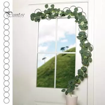 18 шт., цепная решетка, аксессуары для комнатных и уличных растений, виноградная лоза Монстера, плющ, восходящая решетка, съемная опора для виноградной лозы для дома, сада, балкона чёрный