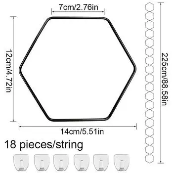 18 шт. Черепаха Вайн Лазалка Рама Прочная Железная Вайн Треллис Клематис Треллис Садовый Декор Декоративная Шестиугольная Подставка Для Растений 225 см