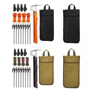 18 шт. колышек для кемпинга на открытом воздухе для палатки, прочные колышки для палатки only one bag чёрный