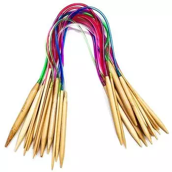 18 шт./компл. бамбуковый круглый вязальный крючок премиум-класса 120cm