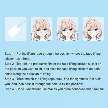 18 шт./компл. невидимые тонкие наклейки для лица V-образной формы, быстрая подтяжка лица, подтяжка шеи, глаз, двойной подбородок, морщины, клейкая лента для макияжа