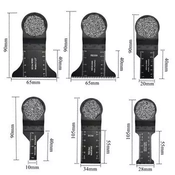 18 шт. многофункциональных пильных полотен Starlock, многофункциональный инструмент, быстросменное лезвие для металла, штукатурки, дерева, пластика, ремонта, резки, аксессуаров