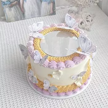 18 шт./набор подарков бабочки торт топперы яркий образ прочный искусственный форма вставки