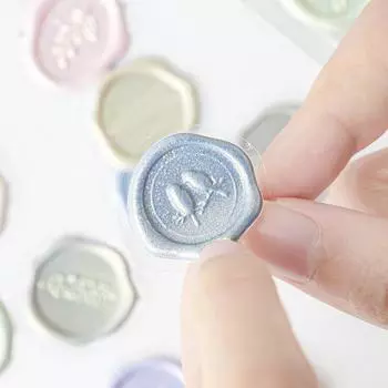 18 шт./пакет, винтажная наклейка, восковая печать, наклейка для декоративной наклейки «сделай сам», сургучная печать золотой