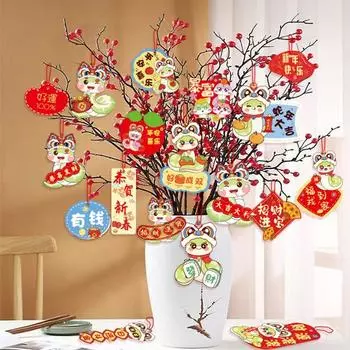 18 шт. подвесных подвесок на Новый год 2025 года. Благоприятный год Змеи H