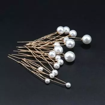 18 шт. свадебные жемчужные аксессуары для волос жемчужные шпильки для волос, свадебные жемчужные стразы заколки для волос для невест подружек невесты женщин золотой
