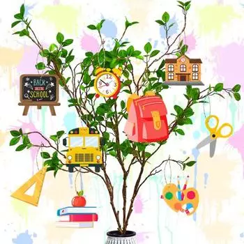 18 шт., украшения для школы, деревянный подвесной баннер, линейка, книга, рюкзак в форме автобуса, подвесной декор, украшения для вечеринки, принадлежности Sets