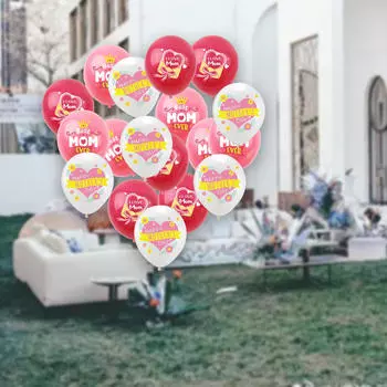 18 шт. воздушные шары ко Дню матери, тематическая вечеринка для мамы на день рождения
