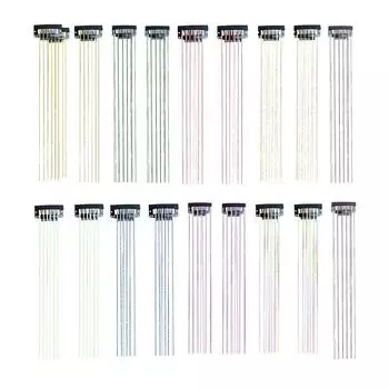 18 шт., зажим для наращивания конских волос, мишура, прочный яркий цвет, мишура для волос с конской гривой, хвостом для Western Br