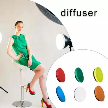 18 см/7 дюймовый рассеиватель мягкий рассеиватель для фотографий, чехол для лампы, рассеиватель, чехол для колец, мигающий свет белый