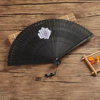 18 см летний бамбуковый веер в китайском стиле ручной веер портативный танцевальный веер свадьба Style B
