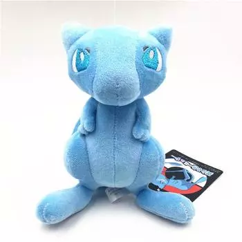 18 см маленькая гетерохроматическая плюшевая кукла Mewtwo Blue Mew Dream 18cm