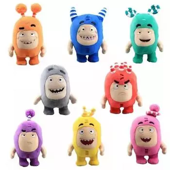 18 см плюшевые куклы Oddbods, мягкие многоцветные милые мультяшные плюшевые куклы, подарки для детей фиолетовый