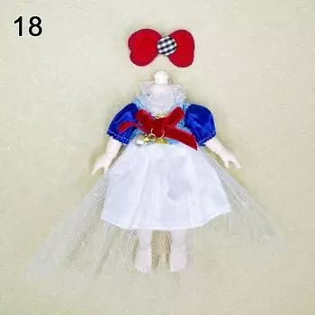 18 Styles High-end Dress Up Fashion Skirt Suit New T-shirt Pants 16~17cm Doll/1/8 BJD Doll 18