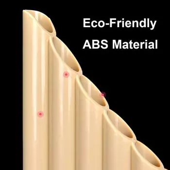 18 трубок Pan Flute Panpipes C Key Pan Pipes с мундштуком для начинающих студентов покинуть белый