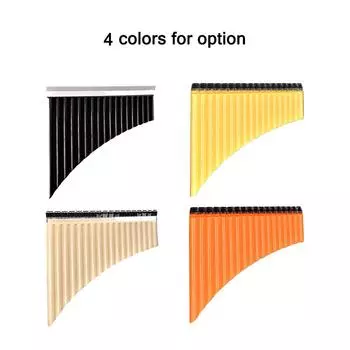 18 трубок Pan Flute Panpipes C Key Pan Pipes с мундштуком для начинающих студентов покинуть белый