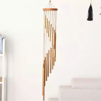 18 Tubes Wind Chimes Metal Wind Bells Garden Patio Outdoor Wall Hanging Home Decor Gift 90cm серебряный