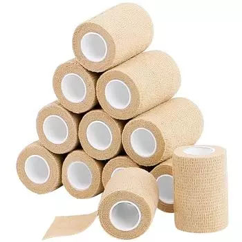18 упаковок самоклеящихся липких повязок диаметром 7,5 см, дышащая лента для ран, повязка для запястья, лодыжки