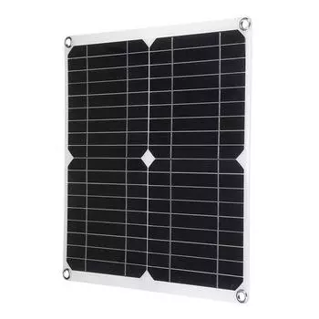 18 В 25 Вт монокристаллическая солнечная панель комплект двойной USB зарядное устройство для мобильного телефона на открытом воздухе для кемпинга водонепроницаемое Solar Panel & 60A Controller разноцветный