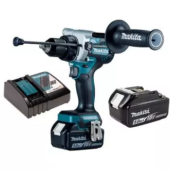 [18 В] Аккумуляторная дрель-шуруповерт Makida DDF486RT1 [5,0 Ач, 1 упаковка]