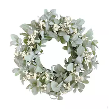18 Весенний венок Цветочная гирлянда Подвесной круглый искусственный цветок для входной двери