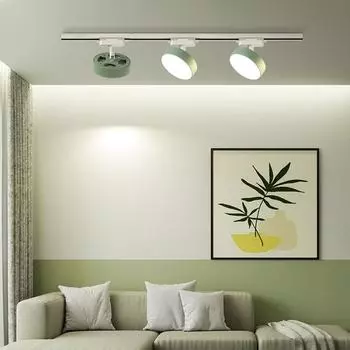 18 Вт/24 Вт современный светодиодный трековый светильник Macaron COB алюминиевый потолочный светильник-прожектор для гостиной домашний светильник для заполнения трека AC220V 18W 3000K белый