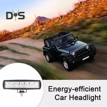 18 Вт Автомобильные светодиодные фары, 6 бусин, водонепроницаемый противоударный прожектор для мотоцикла, автомобиль, грузовик, мотоцикл, боковой фонарь, универсальные аксессуары для вилочных погрузчиков чёрный