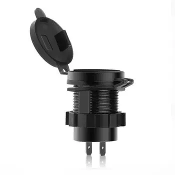 18 Вт QC 3.0 USB телефон автомобильное зарядное гнездо цифровой дисплей вольтметр USB зарядное гнездо с выключателем ВКЛ-ВЫКЛ для мотоцикла