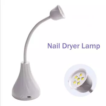 18 Вт Роза Сушилка для ногтей Маникюрная лампа для фототерапии для отверждения всех гель-лаков USB Быстросохнущая лампа для сушки геля для ногтей Маникюрный инструмент USB cable plug-in type белый