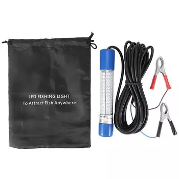 18 Вт светодиодный подводный светильник для рыбалки с приманкой для рыбы, ночник, зеленый светильник для лодки с батарейным зажимом