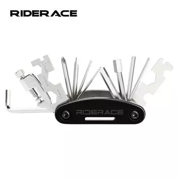 18 в 1 велосипедный многофункциональный инструмент, разделитель цепи, резак, многофункциональный шестигранный ключ для спиц, отвертка, портативный набор инструментов для ремонта шоссейного велосипеда MTB чёрный