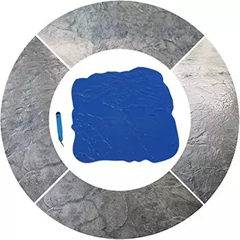 18 X 18 бесшовный текстурный штамповочный коврик синий бетон цемент штамповка сад ферма цементная форма синий