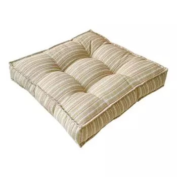 18 x 18 Seat Cushion Thickened Square Office Chair Pad Striped Soft Padded Hip Cushion Modern Floor Sitting Pad for Home Living Room Bedroom 45x45cm