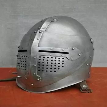 18GA SCA Шлем средневекового рыцаря Тамплиер Твердая стальная броня Большой шлем